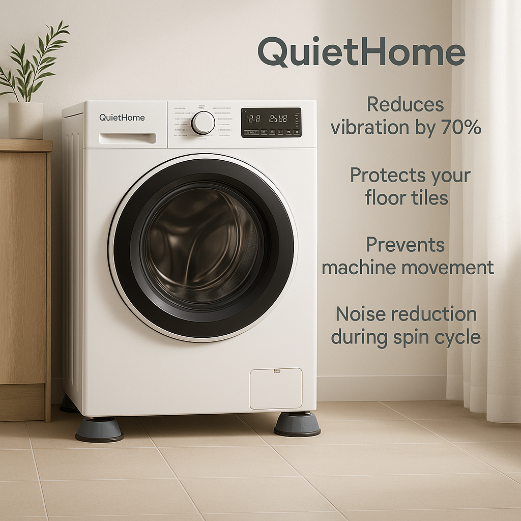 Quite Home Anti Vibration Pads For Washing Machine - 4 Pcs